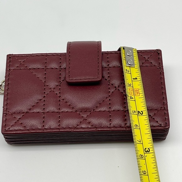 LADY DIOR 5-GUSSET CARD HOLDER ROUGE NEW DUST SHOPPING BAG BOX AUTHENTIC - Picture 12 of 13